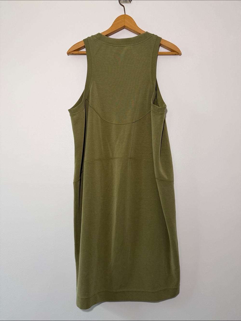 lululemon athletica Sleeveless Soft-Streme Mini Dress in Olive Green - Picture 4 of 7